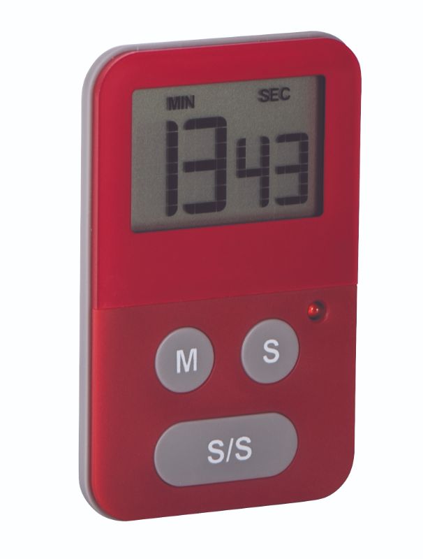 Avanti Digital Slim Timer with Light - Red