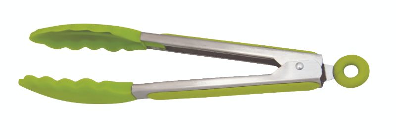 Avanti Silicone Tongs with Stainless Steel Handle 23cm Green
