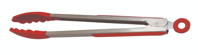 Avanti Silicone Tongs with Stainless Steel Handle 30cm Red