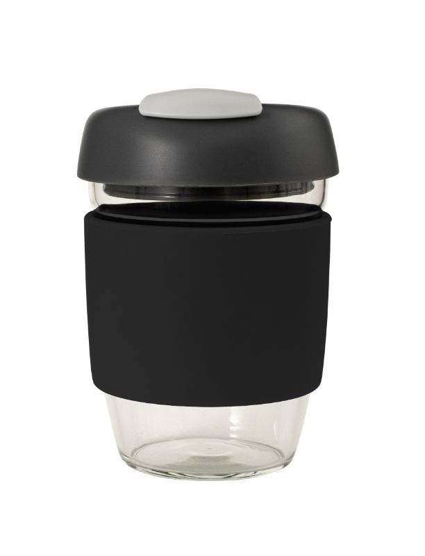 Avanti Glass GoCup Travel Mug 355ml Black/Char/Grey