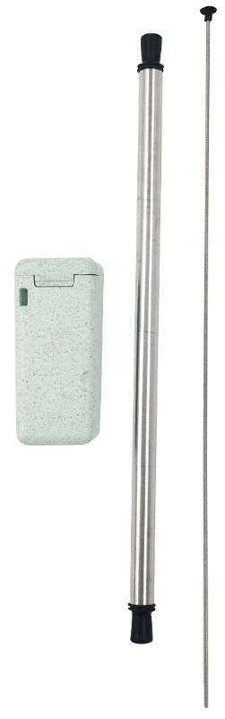 Avanti Folding Stainless Steel Straw In Box - Mint