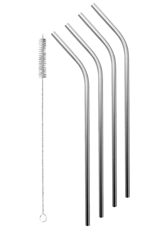 Avanti Stainless Steel Straws Set of 4