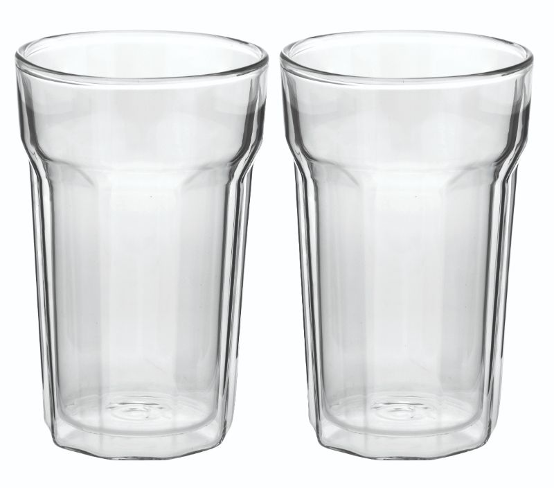 Avanti Nove Twin Wall Glass 375ml 2pc Set