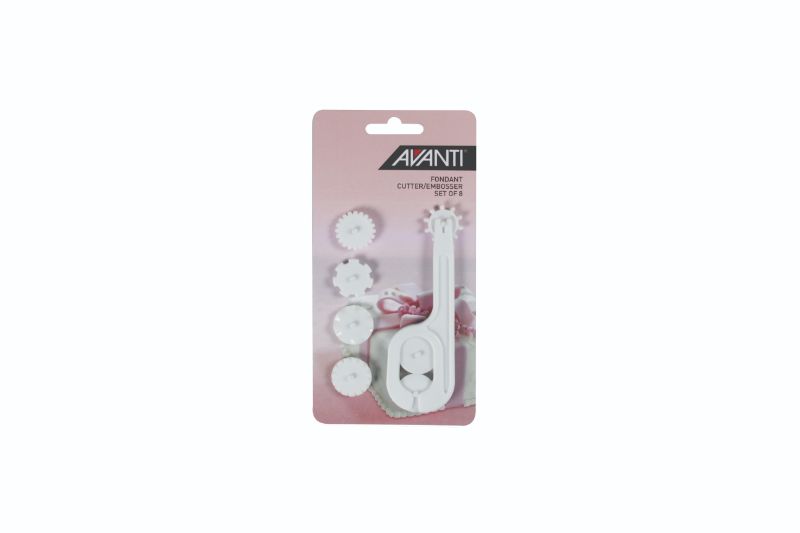 Avanti Fondant Cutter/Embosser set - 8pce