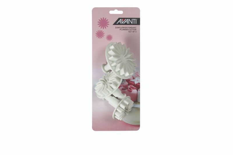 Avanti Sunflower Fondant Plung Cut St 3p