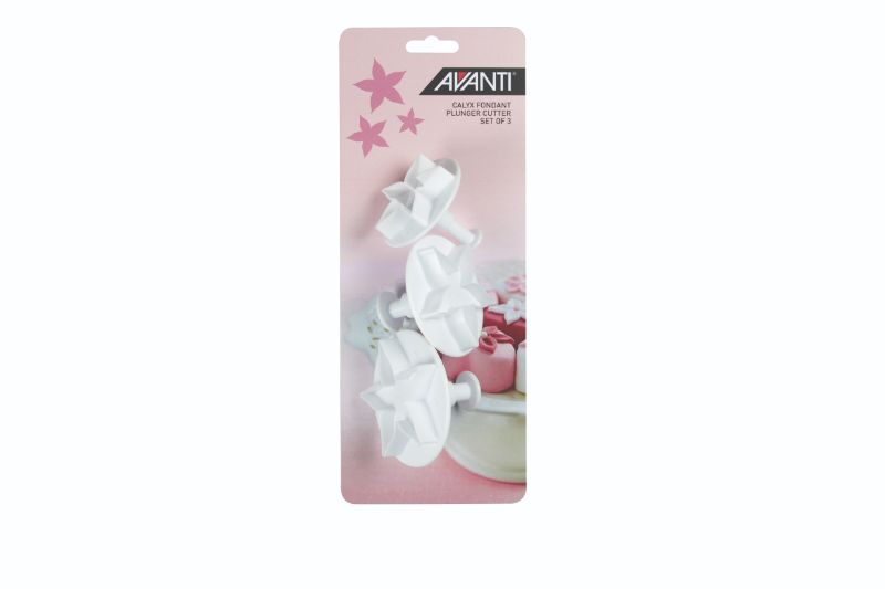Avanti Calyx Fondant Plunger Cutter Set - 3pc