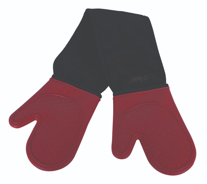 Avanti Silicone Double Oven Glove-Red