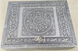 Jewellery Box - Silver Mandala (25cm)