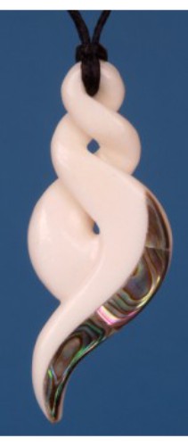 Pendant - Large Double Twist  - Kiwiana