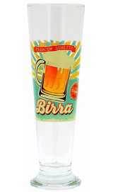 Beer Glass - Retro Print - 400mls
