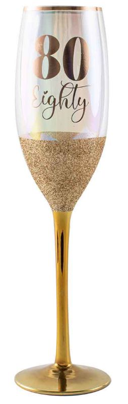 CHAMPAGNE GLASS - 80TH GLITTERATI (150ML)