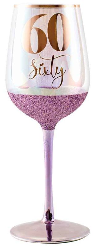 WINE GLASS - 60TH GLITTERATI (430ML)