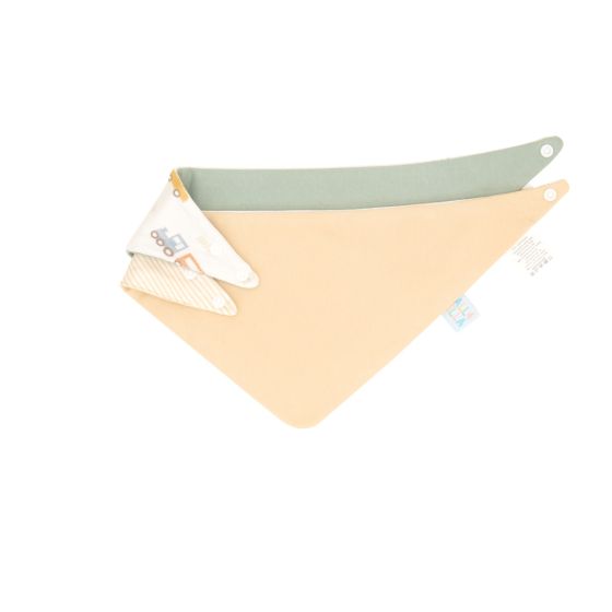 Bandana Bibs 2pk - Trucks - All4Ella