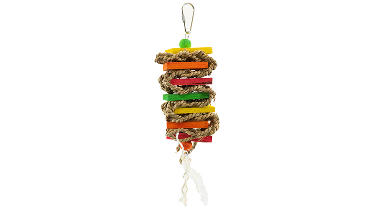 Bird Toy - Grass Woven Stack - (19cm)