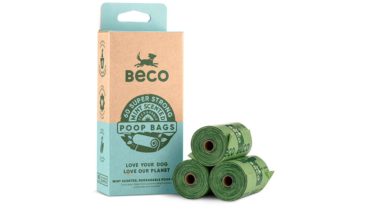 Beco Degradable Bags - Mint Scented (60 Bags)