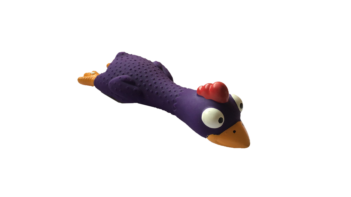 Latex Dog Toy - Squeaky Chicken (17cm)