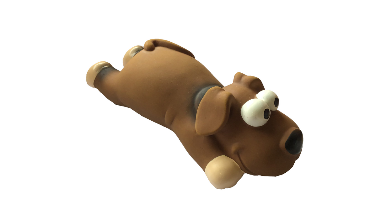 Latex Dog Toy - Grunter Crawling Dog (21cm)