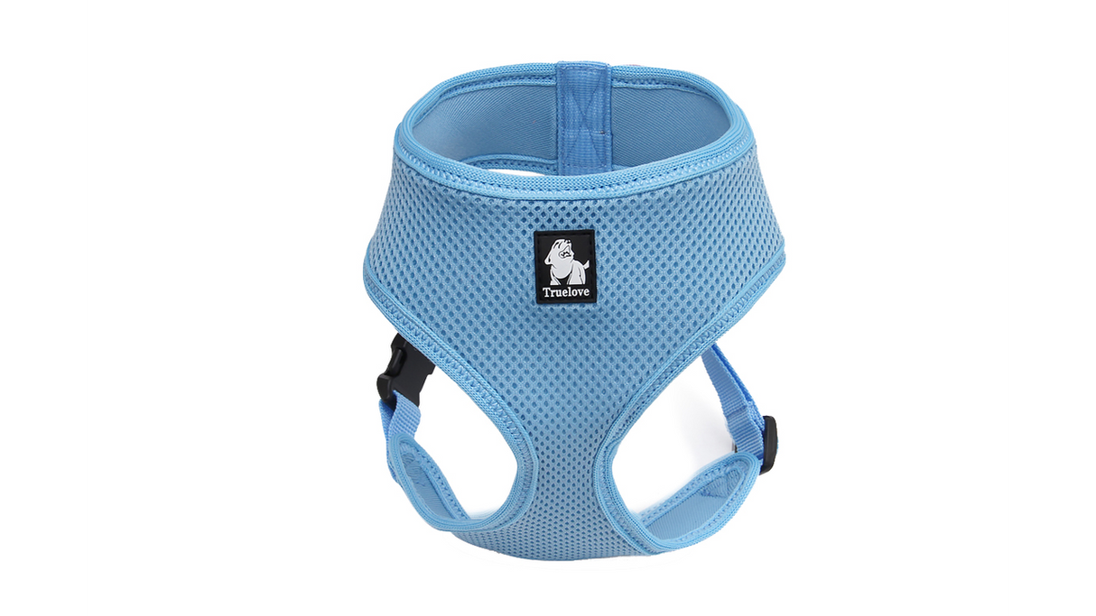 Dog Harness -  Soft Mesh  Medium (Blue)