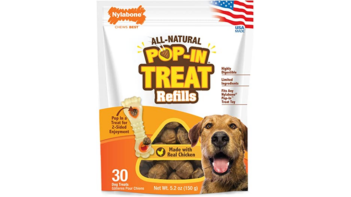 Pop in Dog Treats - Nylabone 150g (30 Pack)