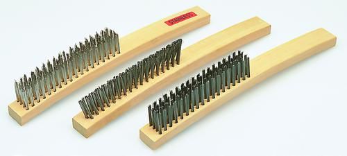 Wire BRUSH - 4 ROW SS WOOD HANDLE (Each)