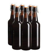 Mad Millie Reusable Brown Glass Flip Top Bottles 750ml x 6
