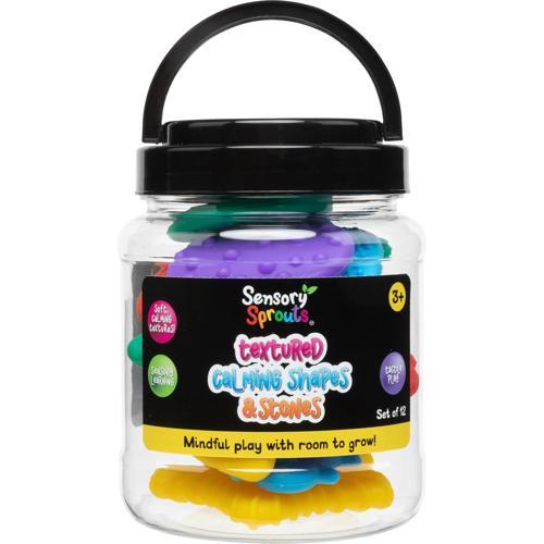 Textured Calming Sensory Shapes and Stones 12 Pack Sensory Sprouts