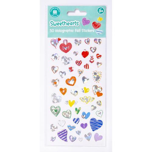 Holographic Sticker Set Sweethearts 50-Piece LCBF