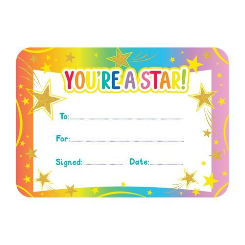 You're a Star Certificates Giggle & Grow 30 Pack LCBF