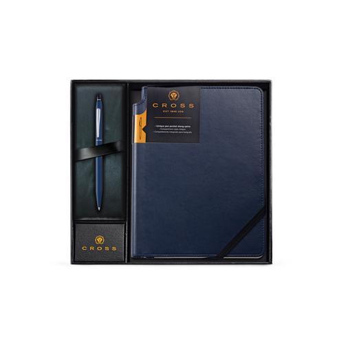 Ballpoint Pen and Journal Gift Set Midnight Blue Cross Classic Click