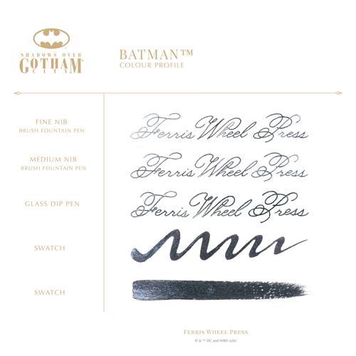 Batman Signal Fountain Pen Ink 38ml Limited Edition Ferris Wheel Press