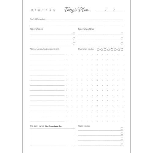 Undated A5 Day-Per-Page Wiro Designer Planner Collins