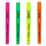Tri-Barrel Slimline Highlighters Assorted 4 Pack Warwick