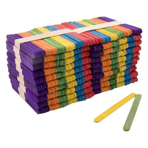 Coloured Craft Popsticks 1000 Pack DAS