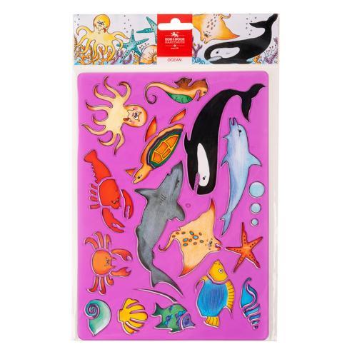 Ocean Animal Drawing Stencil Template Koh-I-Noor