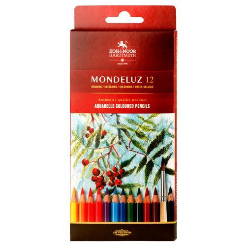 Aquarell Watercolour Pencils Assorted 12 Pack Koh-I-Noor 3716