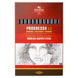 Progresso Woodless Graphite Pencils 6B 12 Pack Koh-I-Noor 8911
