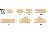BRIO - Starter Track Pack 12 pieces