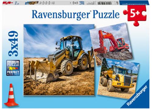 Ravensburger Digger at Work! Puzzle 3x49 Pieces