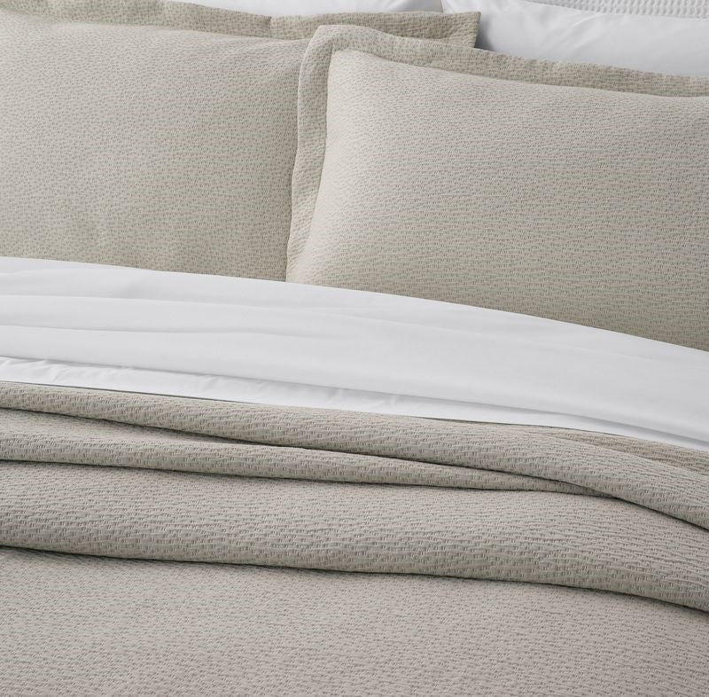 Bedspread Set - PORTO Ecru (King) - BAKSANA