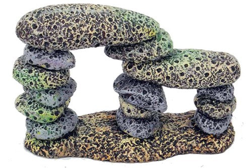 Aquatic Resin Ornament - Stacked Rocks  - 8cm