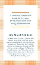Pendleton One Line a Day A Five-Year Memory Book