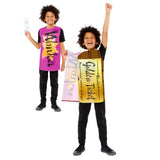 Costume Charlie & The Chocolate Factory Golden Ticket Kids Medium to Large