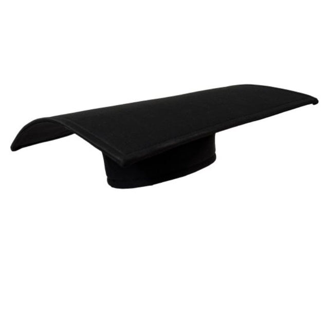 Graduation Black Fabric Mortarboard Hat, a stylish cap with tassel, symbolizing academic achievement and tradition.