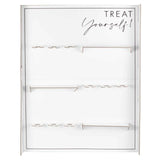 Contemporary Wedding Canape & Drinks Stand Holder for elegant receptions, featuring glass holders and treat shelves for drinks and snacks.