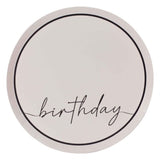 Champagne Noir Nude & Black Happy Birthday Paper Plates NPC - Pack of 8