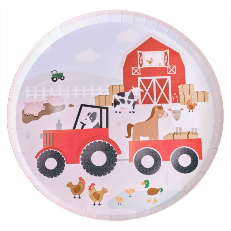 Farm Friends Paper Plates NPC - Pack of 8