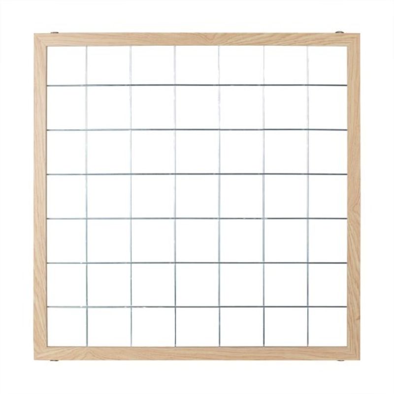 Sage Wedding Wooden Foliage Hanging Grid, a rustic frame for greenery and photos, ideal for charming wedding decor.