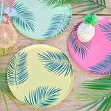 Tiki Tropics Hawaiian Palm Leaf Printed Paper Plates NPC - Pack of 8
