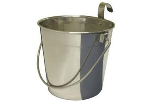 Dog - Stainless Steel Bucket Flat Sided    - 1.9L