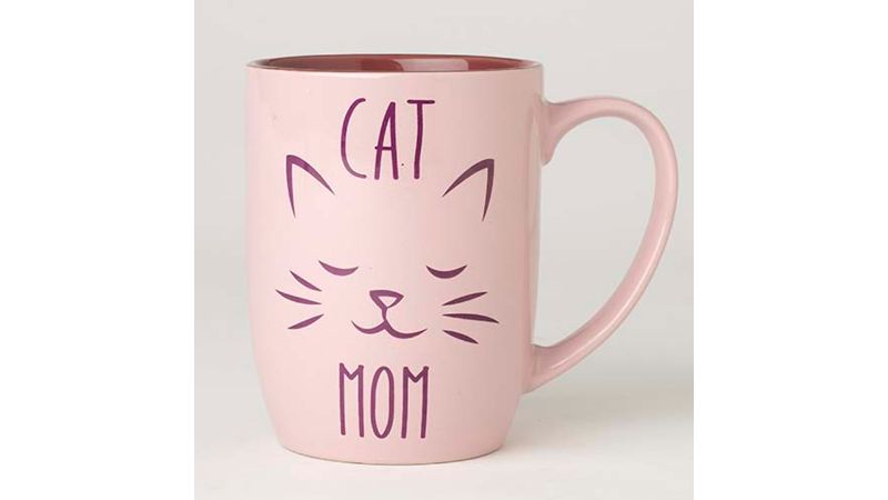 Mug "Cat Mom" Pink